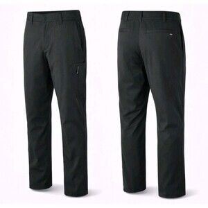 Hurley 32x29 | Men's Solid Black Jet Set Tech Pants Straight Leg
